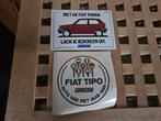 Fiat Auto stickers, Verzamelen, Ophalen of Verzenden, Zo goed als nieuw, Auto's