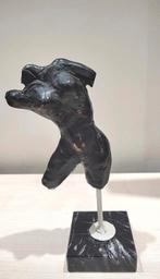 Antieke bronzen torso naakt vrouw sculptuur, Verzenden, Brons