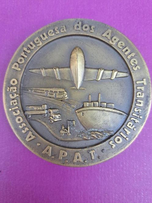1983 Portugal medaille APAT in brons, Postzegels en Munten, Penningen en Medailles, Brons, Buitenland, Verzenden