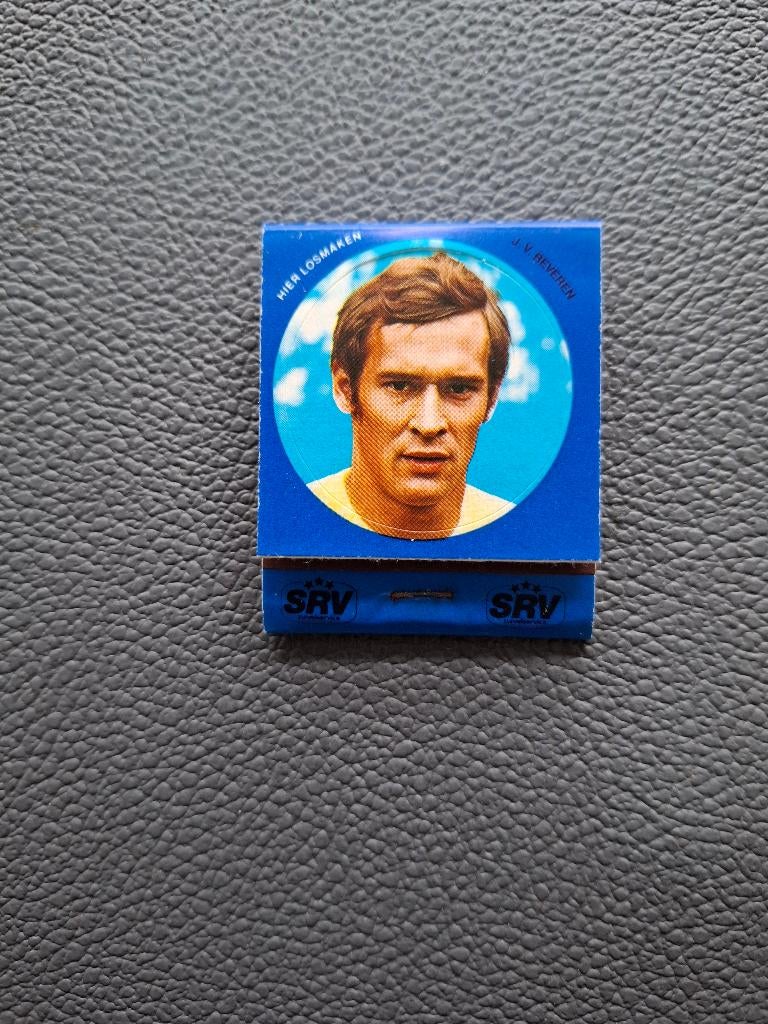PSV, Jan van Beveren sticker op luciferdoos, Ophalen of Verzenden, Zo goed als nieuw, PSV, Poster, Plaatje of Sticker