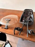 Yepp Voorzitje + Scherm, Fietsen en Brommers, Fietsaccessoires | Fietsstoeltjes, Ophalen of Verzenden, Gebruikt, Voetsteuntjes