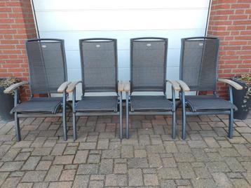4 Hartman Da Vinci stoelen teak armleuningen  beschikbaar voor biedingen