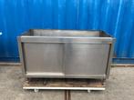 RVS schuifdeurkast onderstel + loswerkblad element als extra, Ophalen, Gebruikt, Minder dan 100 cm
