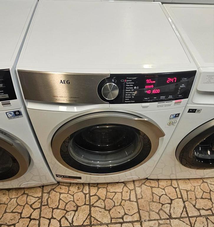 AEG L7FE96CS wasmachine 9KG 1600Toeren Inc Garantie, Witgoed en Apparatuur, Wasmachines, Zo goed als nieuw, 8 tot 10 kg, 85 tot 90 cm
