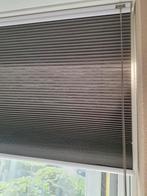 Donkergrijze raambekleding vitrage, Gebruikt, 100 tot 150 cm, 50 tot 100 cm, Ophalen of Verzenden