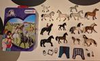 14 Schleich Paarden met Koffer & Accessoires - IN 1 KOOP, Ophalen, Zo goed als nieuw, Paard, Beeldje of Figuurtje