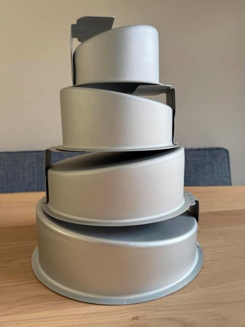 Fat Daddio's Topsy Turvy Bakblikken Set, Huis en Inrichting, Keuken | Potten en Pannen, Gebruikt, Overige typen, Aluminium, Ophalen of Verzenden