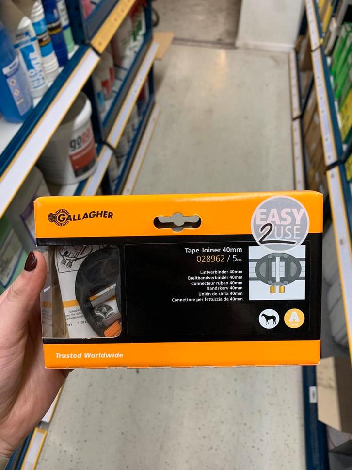 Gallagher Lintverbinder 40mm (5 stuks), Dieren en Toebehoren, Overige Dieren-accessoires, Nieuw, Ophalen of Verzenden