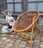 Mid-century, rotan stoel, 50er jaren, Rohé Noordwolde, Huis en Inrichting, Stoelen, Ophalen, Overige kleuren, Riet of Rotan, Zo goed als nieuw
