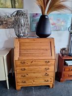 Toffe secretaire van grenen hout in prima staat, Huis en Inrichting, Kasten | Secretaires, Ophalen, Gebruikt, Grenen, Onbekend