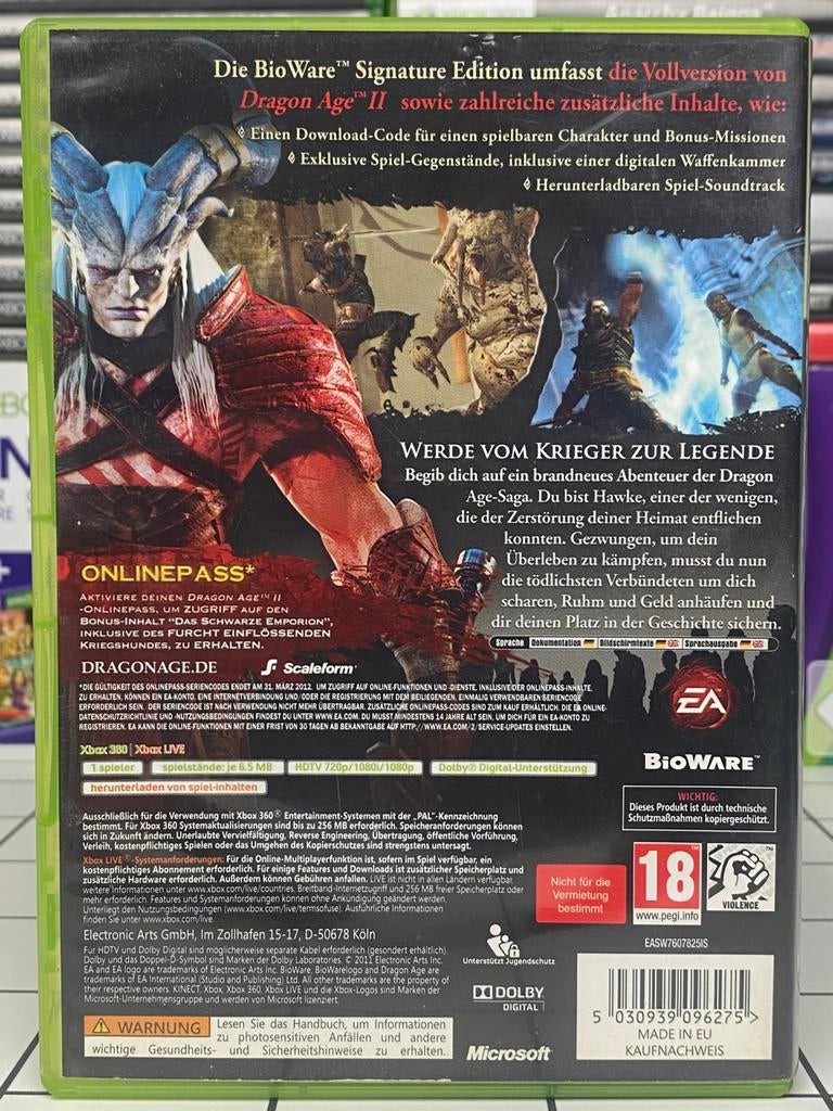 Dragon Age II BioWare Signature Edition - Xbox 360 - CIB, Vanaf 18 jaar, Info@eagames.com, 1 speler, Ophalen of Verzenden