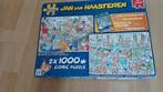 NEW YEAR PARTY&DE FABRIEK VD KERST JV HAASTEREN, Ophalen of Verzenden, 500 t/m 1500 stukjes, Gebruikt, Legpuzzel
