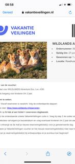 3 tickets Wildlands (voor 27 juni), Tickets en Kaartjes, Recreatie | Dierentuinen, Drie personen of meer