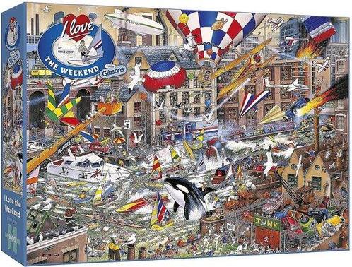 Gibsons - I Love the Weekend - 1000 stukjes, Hobby en Vrije tijd, Denksport en Puzzels, Nieuw, Legpuzzel, 500 t/m 1500 stukjes