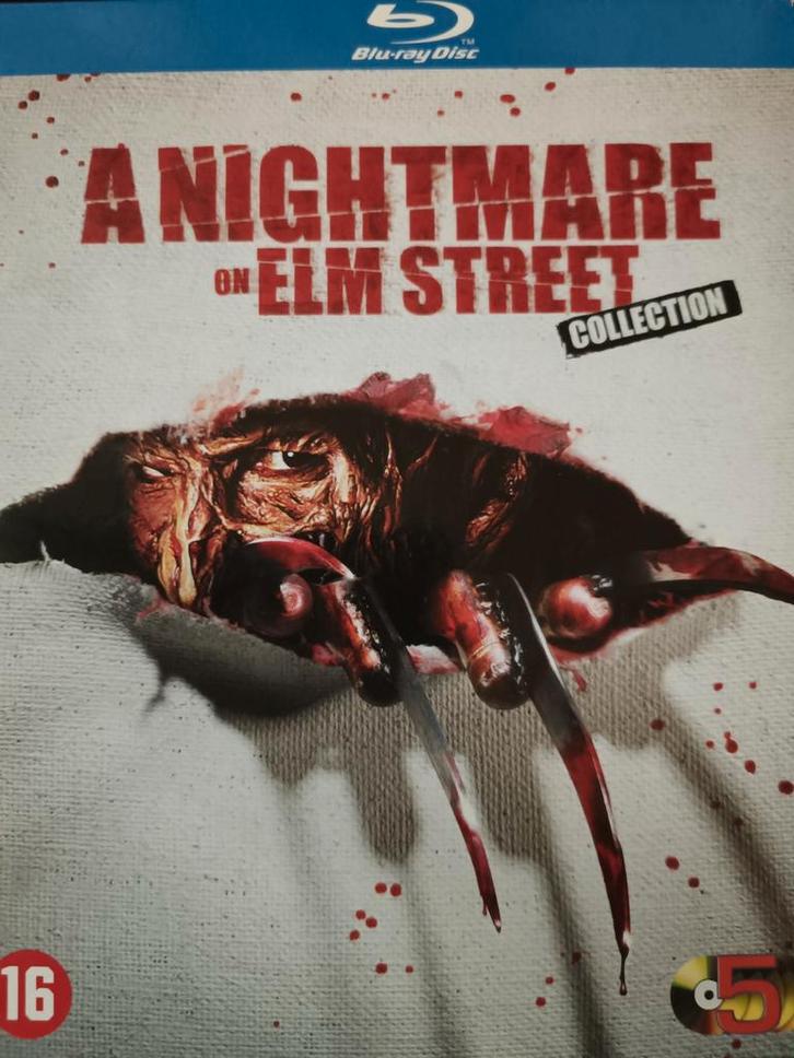 A Nightmare on Elm Street -5 Disc Bluray + Freddy vs Jason, Cd's en Dvd's, Blu-ray, Zo goed als nieuw, Horror, Boxset, Ophalen of Verzenden