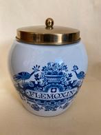 Apothekerspot Delfts Blauw Flemoxin Pot met Gouden Deksel, Antiek en Kunst, Ophalen of Verzenden