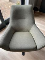 Groene Draaistoel met Stoffen Bekleding, Huis en Inrichting, Stoelen, Gebruikt, Overige kleuren, Ophalen of Verzenden, Eén