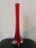 Rode vintage Murano vaas, Ophalen of Verzenden