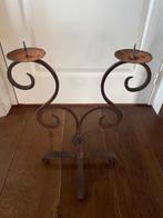 Kaarsenstandaard voor 2 stompkaarsen, Ophalen, Overige materialen, Gebruikt, 25 tot 50 cm