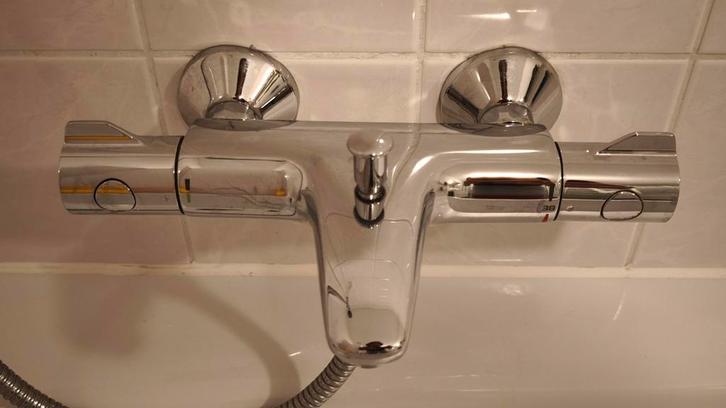 Grohe grohterm 800 Badkraan met Douchekop, Doe-het-zelf en Verbouw, Sanitair, Zo goed als nieuw, Bad, Chroom, Rvs, Ophalen of Verzenden