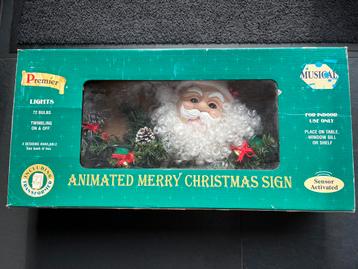 Vintage Merry Christmas lichtbak in originele verpakking. beschikbaar voor biedingen