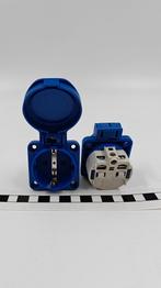 PCE 105-0BS - Schuko inb wcd P-NOVA flens 50 mm blauw, Ophalen of Verzenden, Nieuw