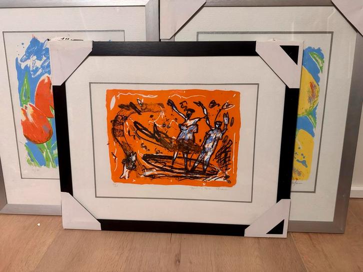 Dominique Chan - Zeefdruk Plonge sous marine, Antiek en Kunst, Kunst | Etsen en Gravures, Ophalen of Verzenden