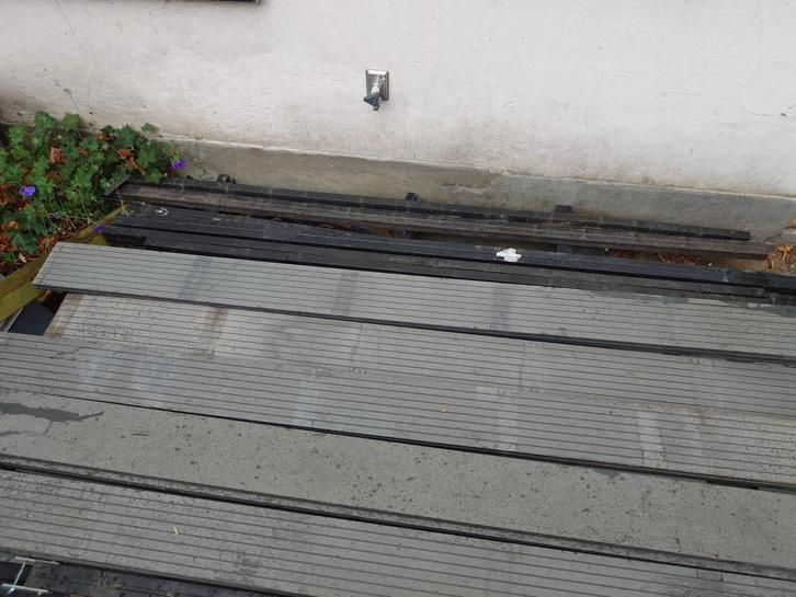 Composiet Vlonderplanken - dakterras compleet +-30 m2, Tuin en Terras, Terrasdelen en Vlonders, Gebruikt, Composiet, Ophalen