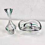 Kristalunie Maastricht - Max Verboeket- Schaal en Asbak, Z, S, Overige typen, Ophalen of Verzenden