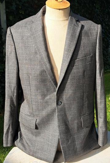 Vintage wol heren colbert zgan mt 54 voering viscose Frans  beschikbaar voor biedingen