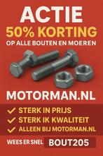 Nu 50% extra korting op al onze bouten & moeren, Duitsland, Nieuw, Ophalen of Verzenden, https://www.motorman.nl/winkel/diversen-accessoires-1/bouten-moeren-spijkers