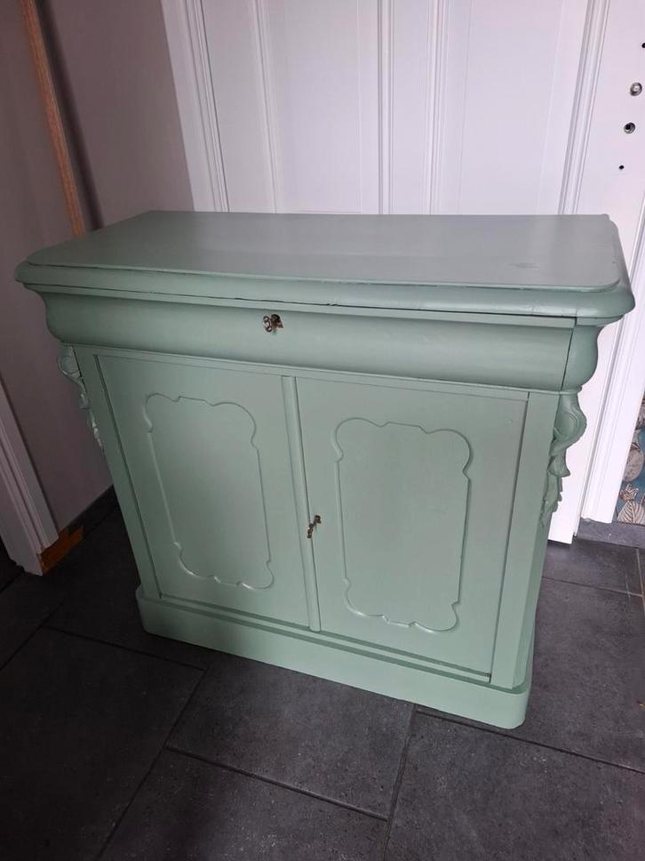Brocante biedermeier meidenkastje, commode, penant, baby, Kinderen en Baby's, Kinderkamer | Commodes en Kasten, Zo goed als nieuw