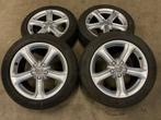 17 inch originele velgen + zomerbanden Audi A4 B8, 17 inch, Banden en Velgen, Gebruikt, Personenwagen