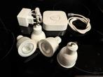 Complete Hue set met 4 color spots, Ophalen of Verzenden, Gebruikt, Plafondspot of Wandspot, Led