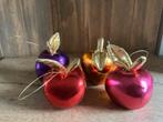 NIEUW set van 4 kleurrijke appels hangers, Ophalen of Verzenden, Nieuw