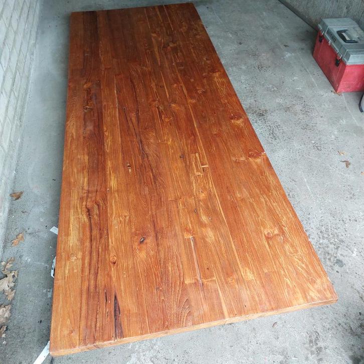 Teak Houten Buitentafel, Verzamelen, Poppetjes en Figuurtjes, Ophalen