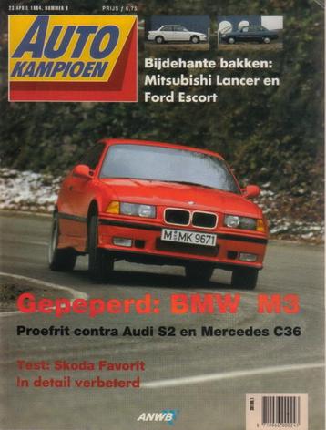 Autokampioen 8 1994 : Audi S2 - BMW M3 coupe - Mercedes C36 beschikbaar voor biedingen