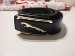 Zwarte riem Jaguar, Kleding | Heren, Zwart, Nieuw, Ophalen of Verzenden, 115 cm of meer