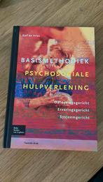 Sjef de Vries - Basismethodiek psychosociale hulpverlening, Verzenden, Sociale wetenschap, Zo goed als nieuw, Sjef de Vries