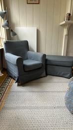 Ikea stoel met opberg poef, Gebruikt, Eenpersoons, 75 tot 100 cm, Ophalen of Verzenden