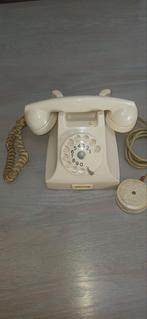 Antieke bakkeliete ivoorkleurige telefoon, Ophalen of Verzenden