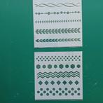 2 Sjablonen voor kaarten/bulletjournals - Nieuw!, Ophalen of Verzenden, Nieuw, Overige thema's