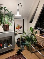 Metal Lamp Marble Base/ Metalen Lamp Marmeren Voet, Huis en Inrichting, Lampen | Vloerlampen, Ophalen, Zo goed als nieuw, Metaal