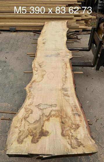 Eikenhout, massief, bohle, tuintafel blad, uniek beschikbaar voor biedingen