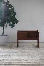 Vintage houten telefoonbankje, Antiek en Kunst, Antiek | Meubels | Stoelen en Banken, Ophalen of Verzenden