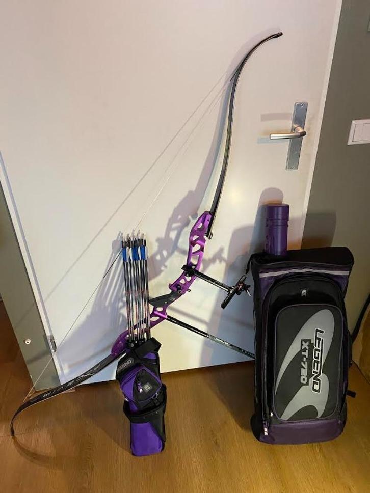 Recurve boog  Compleet 70 inch, Sport en Fitness, Handboogschieten, Zo goed als nieuw, Recurveboog, Ophalen