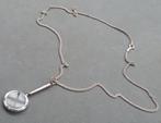 Antieke Loep Loupe Vergrootglas Zilveren 925 Ketting, Ophalen of Verzenden