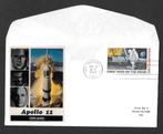 2 USA Ruimtevaart enveloppen uit 1969 met open klep, Postzegels en Munten, Ophalen of Verzenden, Gestempeld, Overige thema's