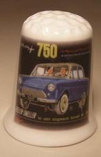 Blauwe DAF 750 reclame vingerhoedje, Ophalen of Verzenden, Nieuw, Porselein, Nederland