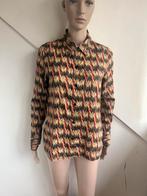 Isabel Marant dunne blouse maat S oranje bruin groen print, Isabel Marant, Overige kleuren, Ophalen of Verzenden, Zo goed als nieuw
